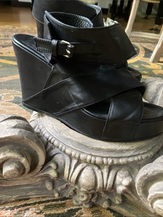 Shoes - Anne Demeulemeester platform ankle wrapped sandal
